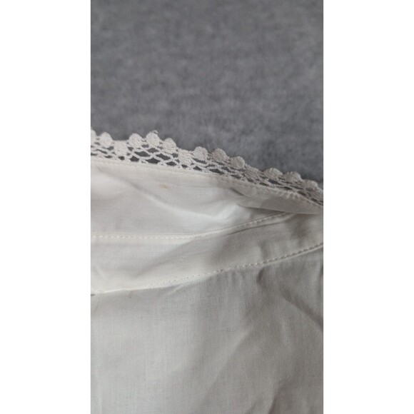 Be Blumarine Women Dress Size 10 Crochet Fringe Cutout Long Sleeve Delicate - Picture 7 of 11